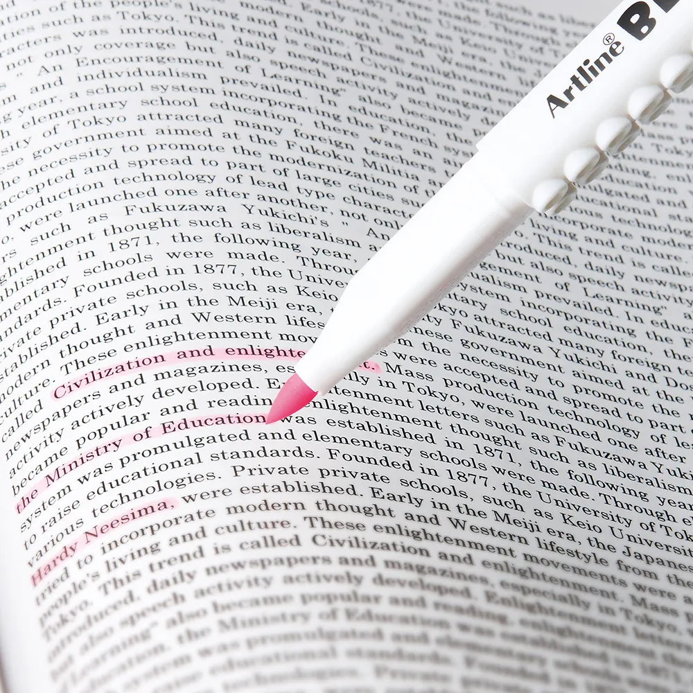 【シヤチハタ】Artline BLOX カラー筆ペン 蛍光