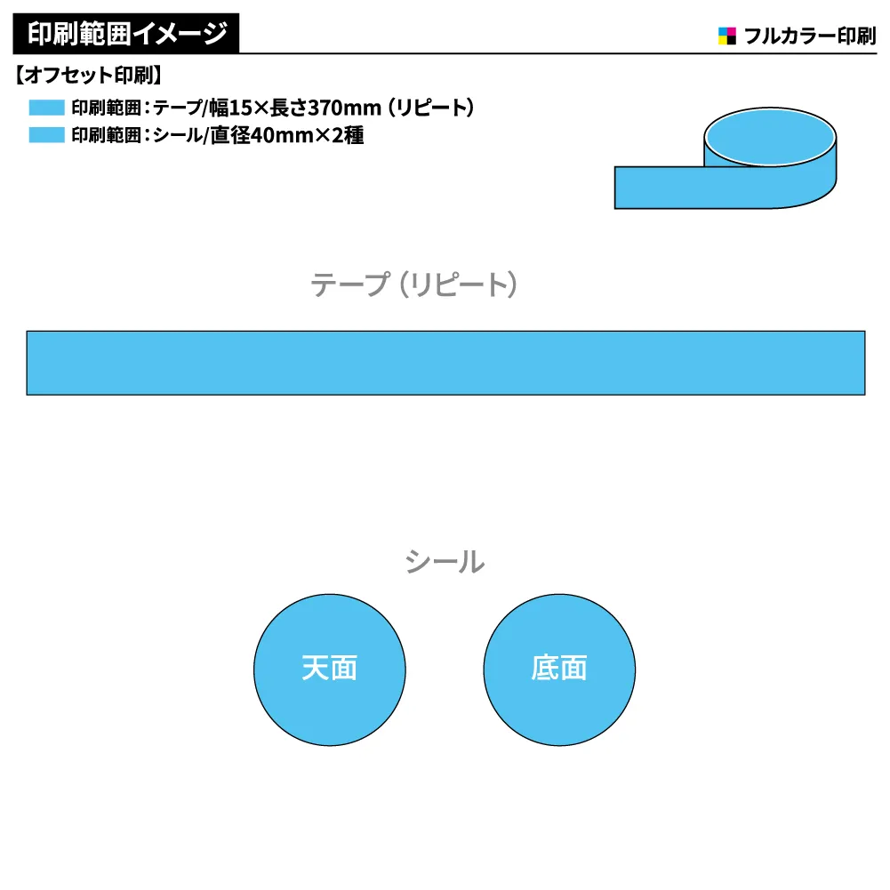 オリジナル　透明マスキングテープ