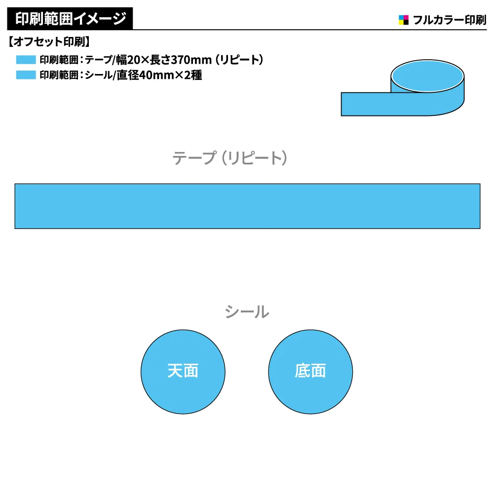 オリジナル　透明マスキングテープ