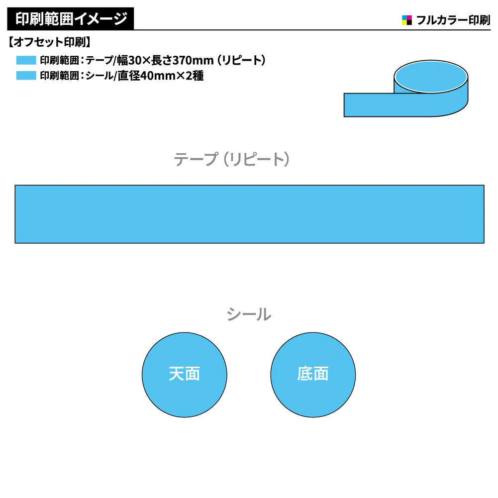 オリジナル　透明マスキングテープ