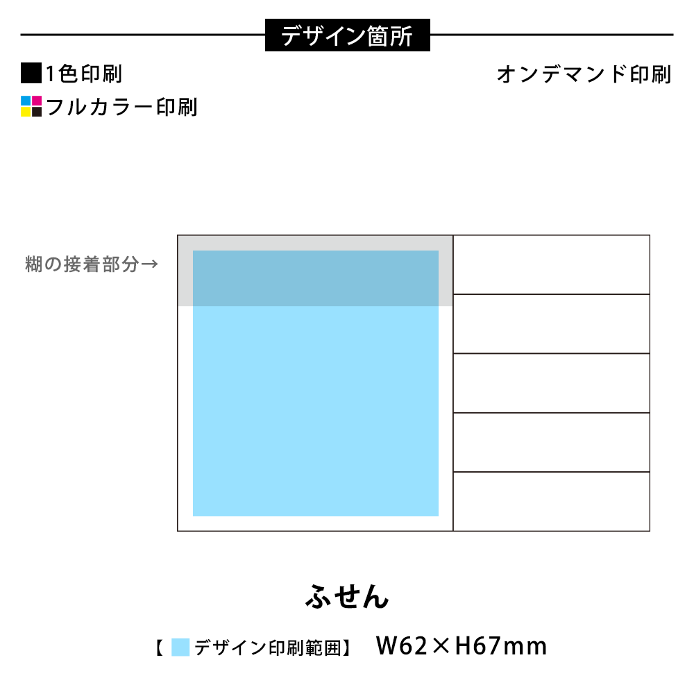表紙カバー付ふせんD-3タイプ(短納期)