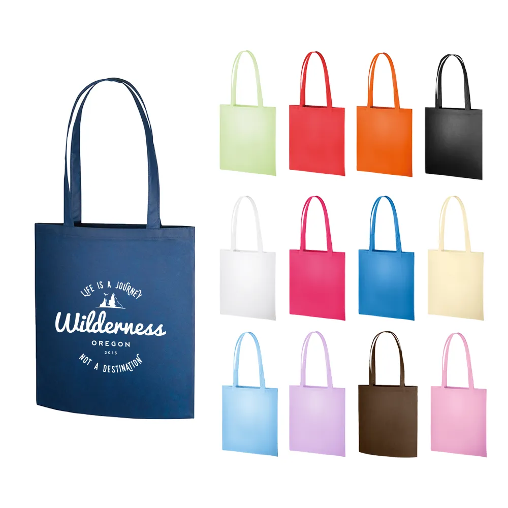 不織布フラットショルダートート