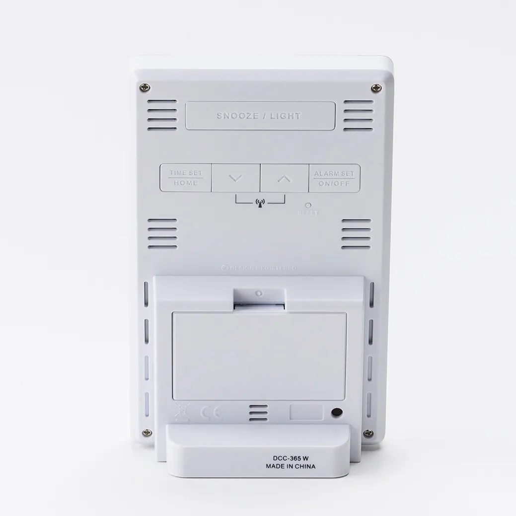 【アデッソ】革風デスクカレンダー電波クロック