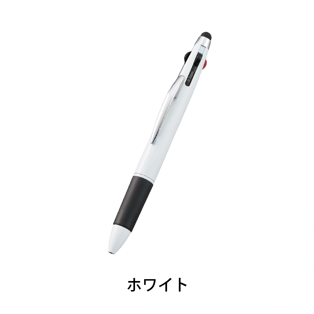 タッチペン付3色＋1色スリムペン(再生ABS)