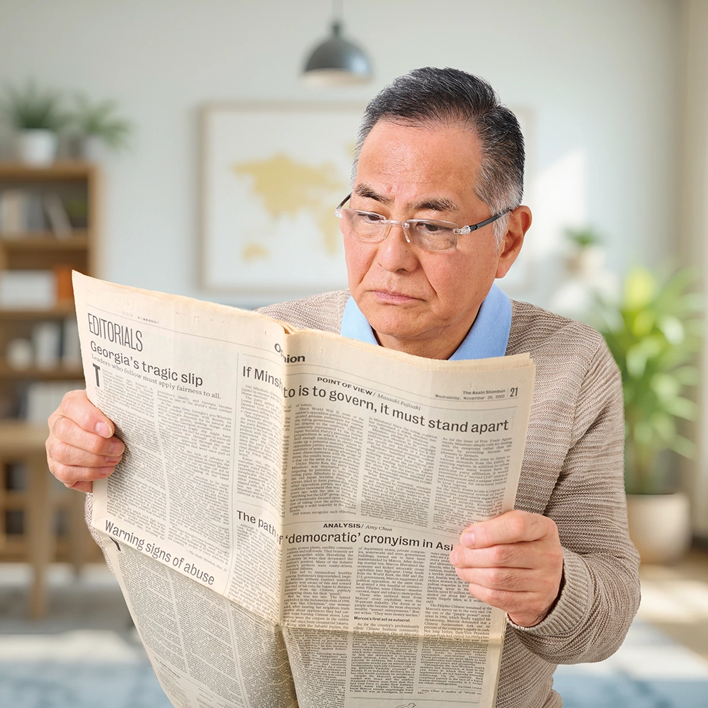 メガネ型ルーペ