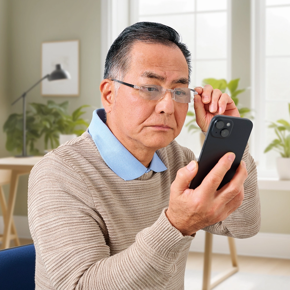 メガネ型ルーペ