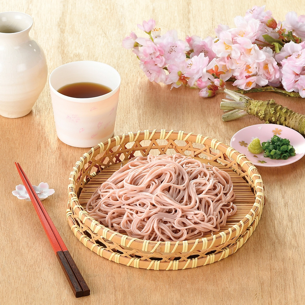 桜のそばと満開うどん