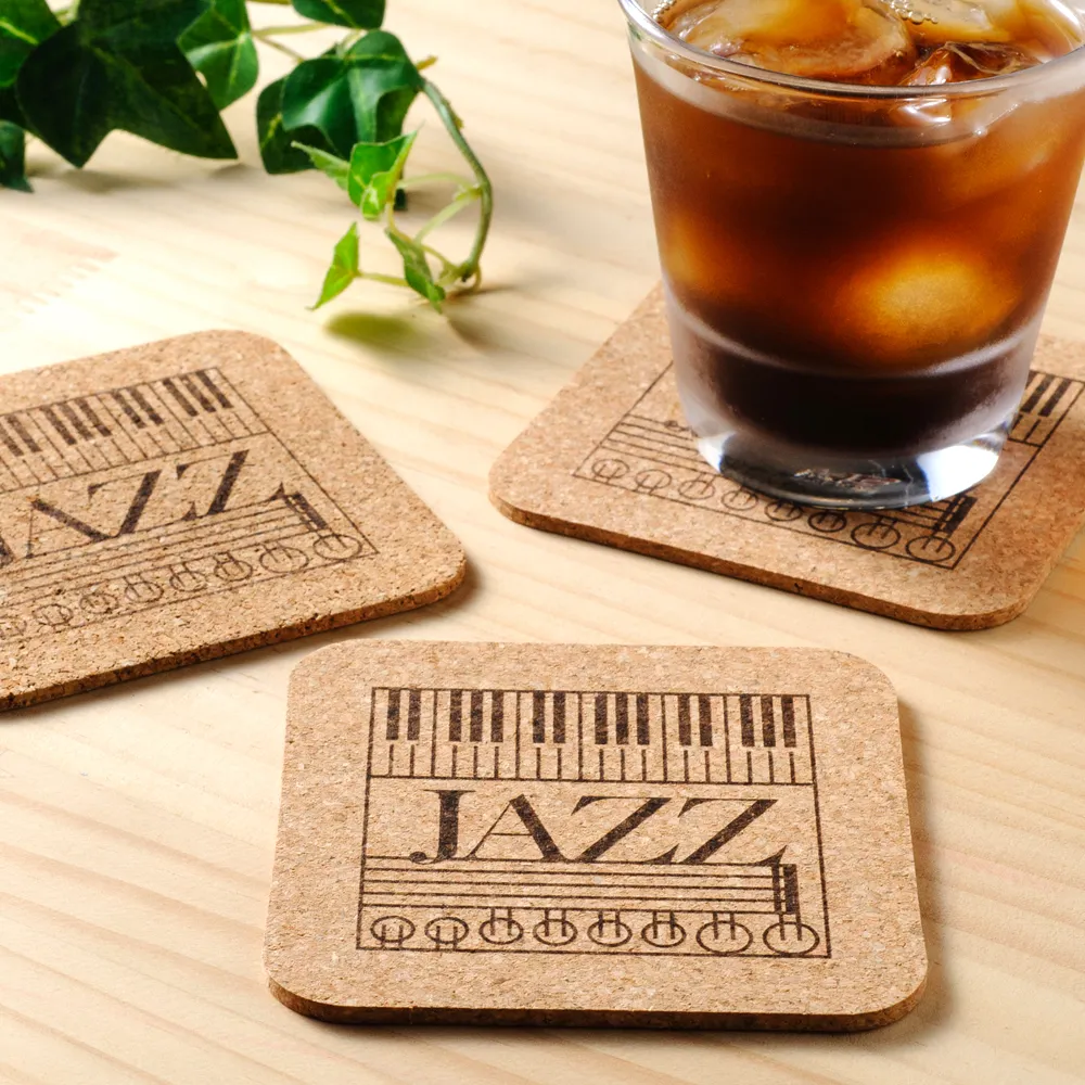 コルクコースター四角型(短納期)