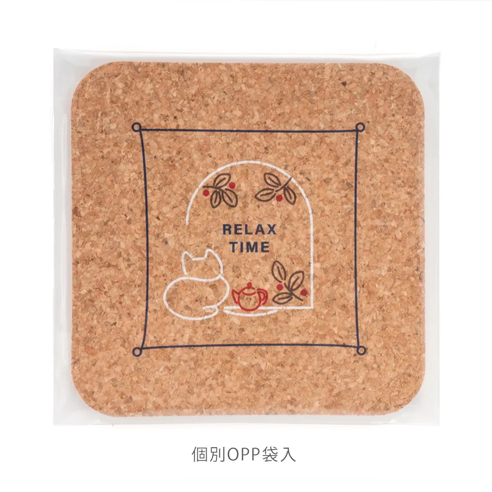 コルクコースター四角型(短納期)