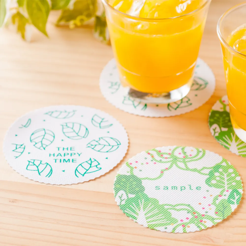 サステナブルコースター丸型(短納期)