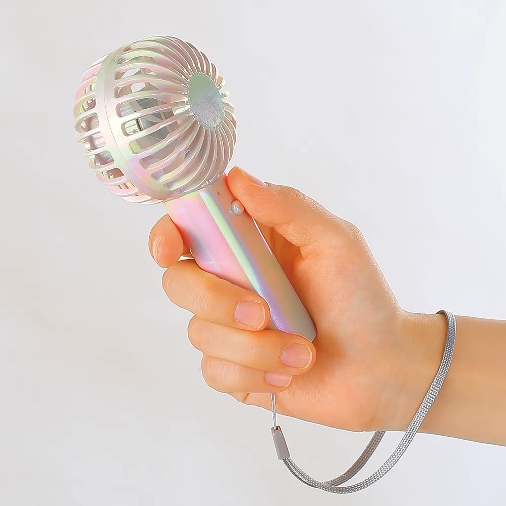オーロラ充電式ハンディファン(ストラップ付き)