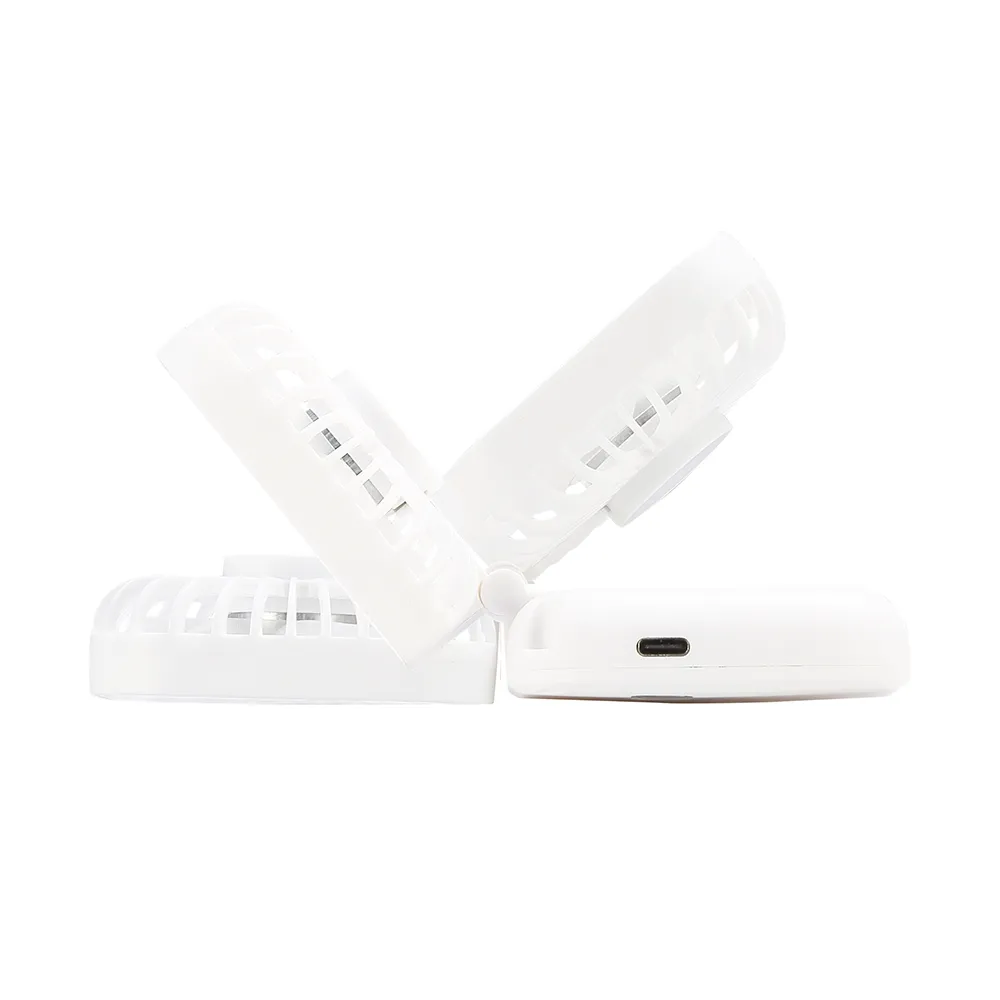 充電式3WAY折りたたみハンディファン(ネックストラップ付き)