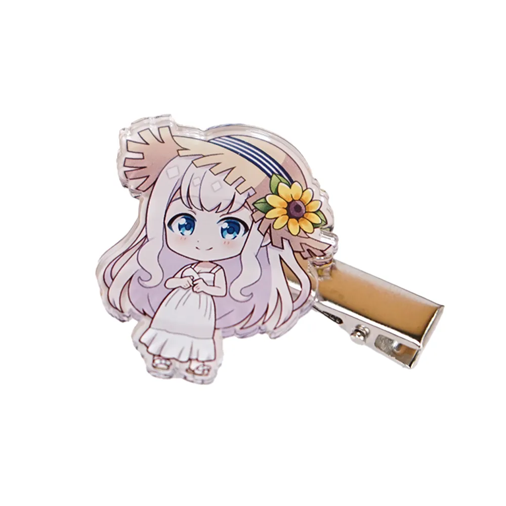 アクリル前髪クリップ