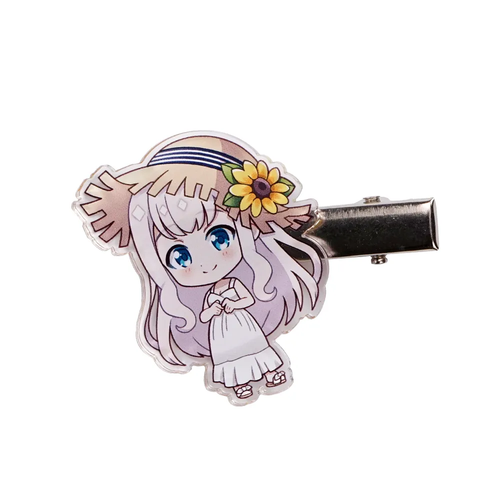 アクリル前髪クリップ