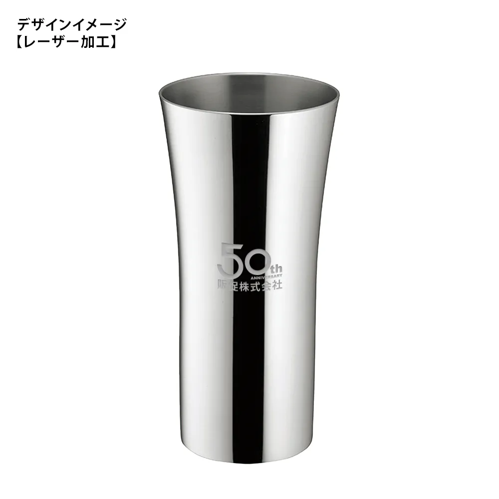 燕市製【YU-EN】プロofスティールタンブラー2P(ミラー)350ml