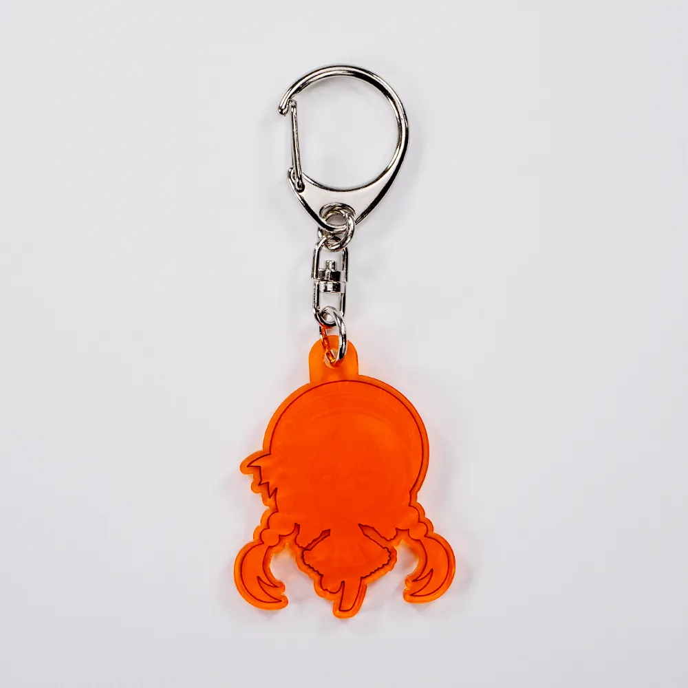 カラーアクリルキーホルダー50×50mm