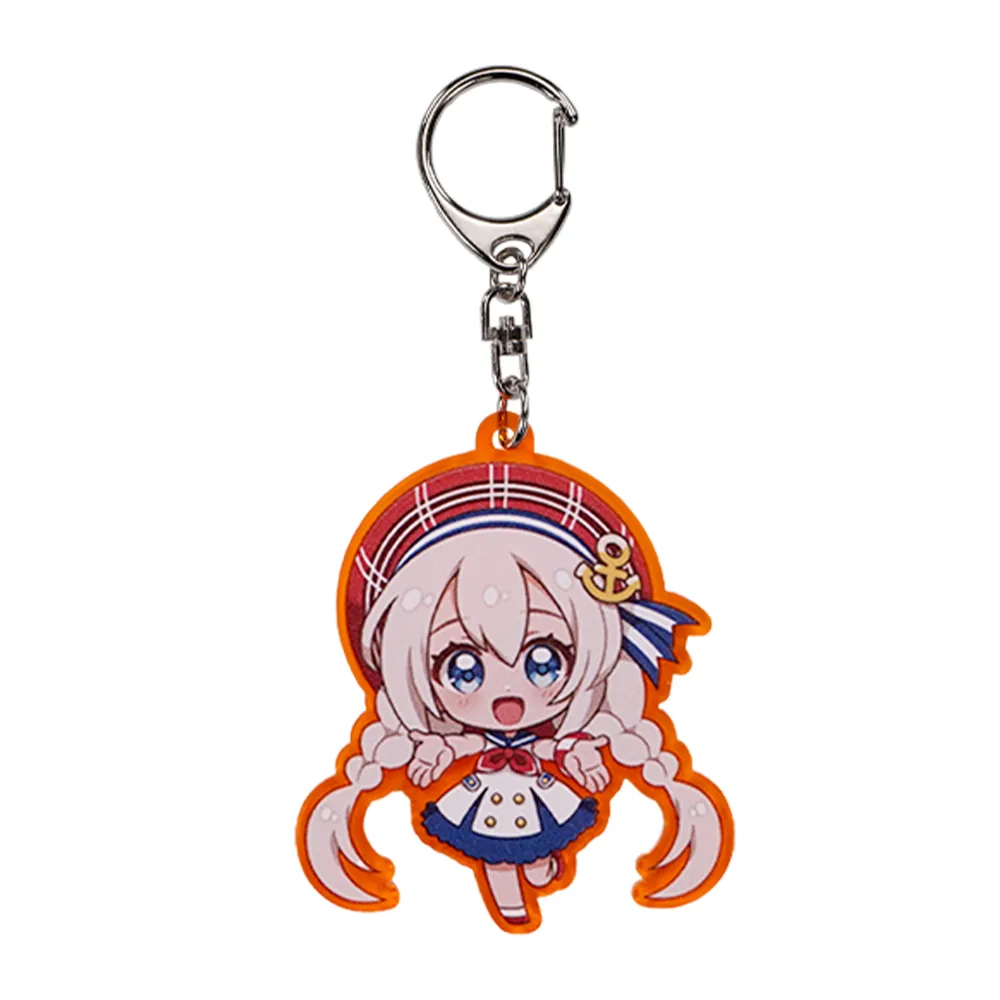 カラーアクリルキーホルダー75×75mm