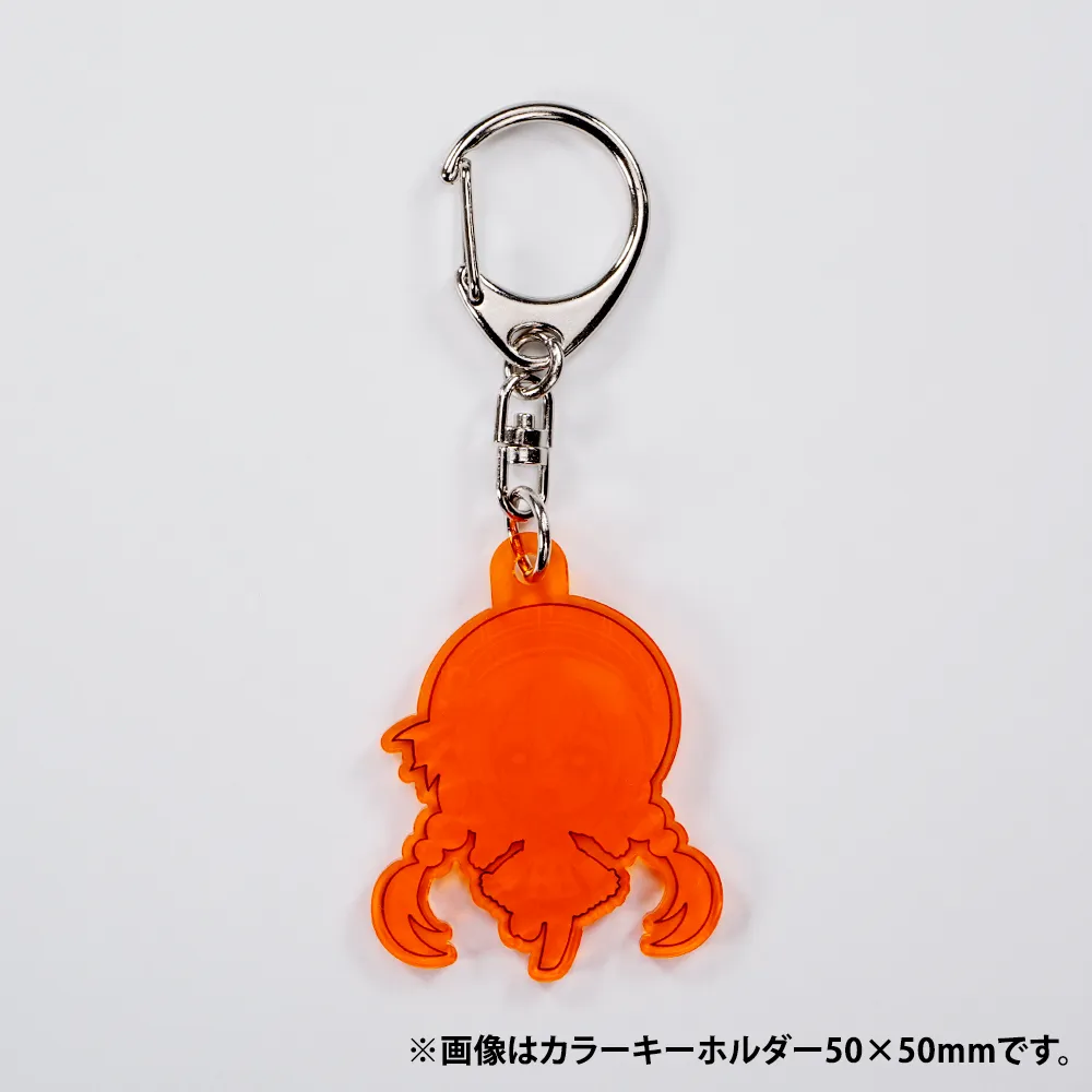 カラーアクリルキーホルダー100×100mm