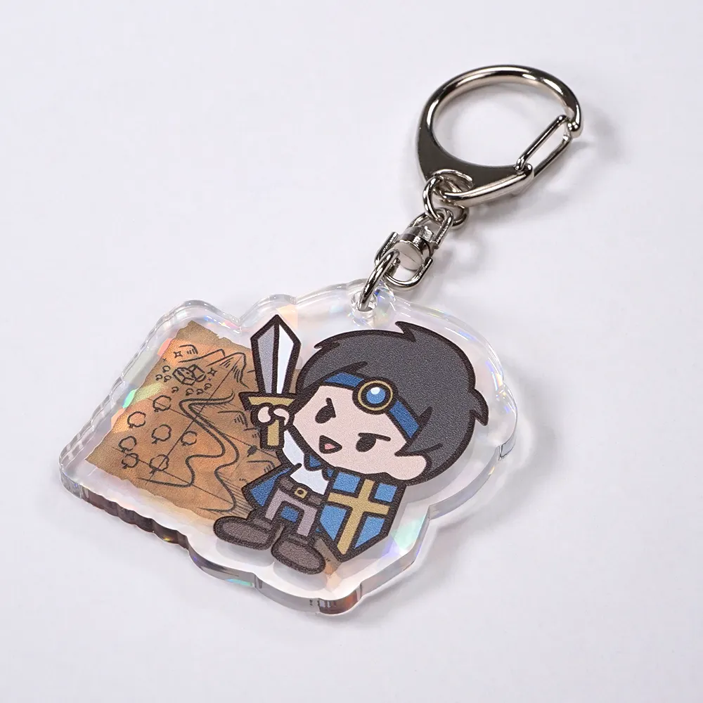 ホログラム アクリルキーホルダー50×50mm