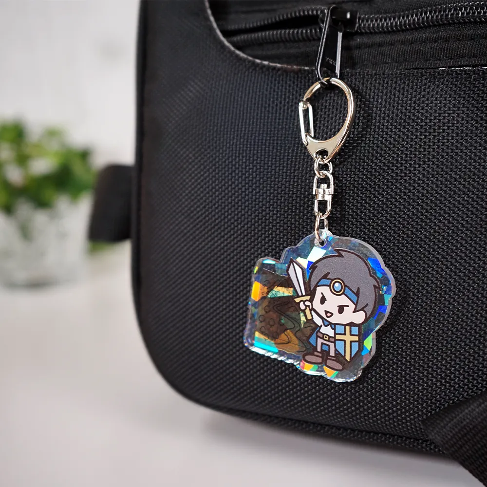 ホログラム アクリルキーホルダー50×50mm