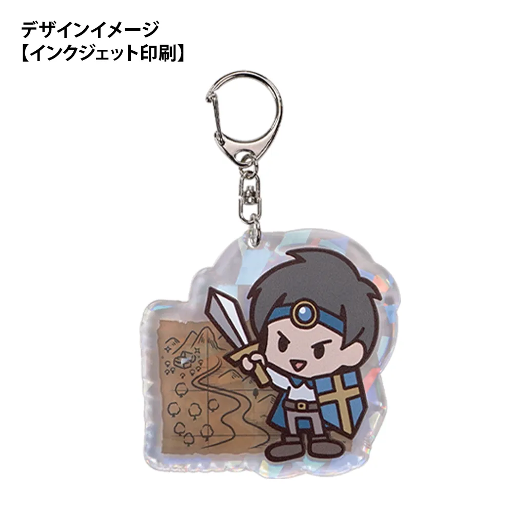 ホログラム アクリルキーホルダー75×75mm