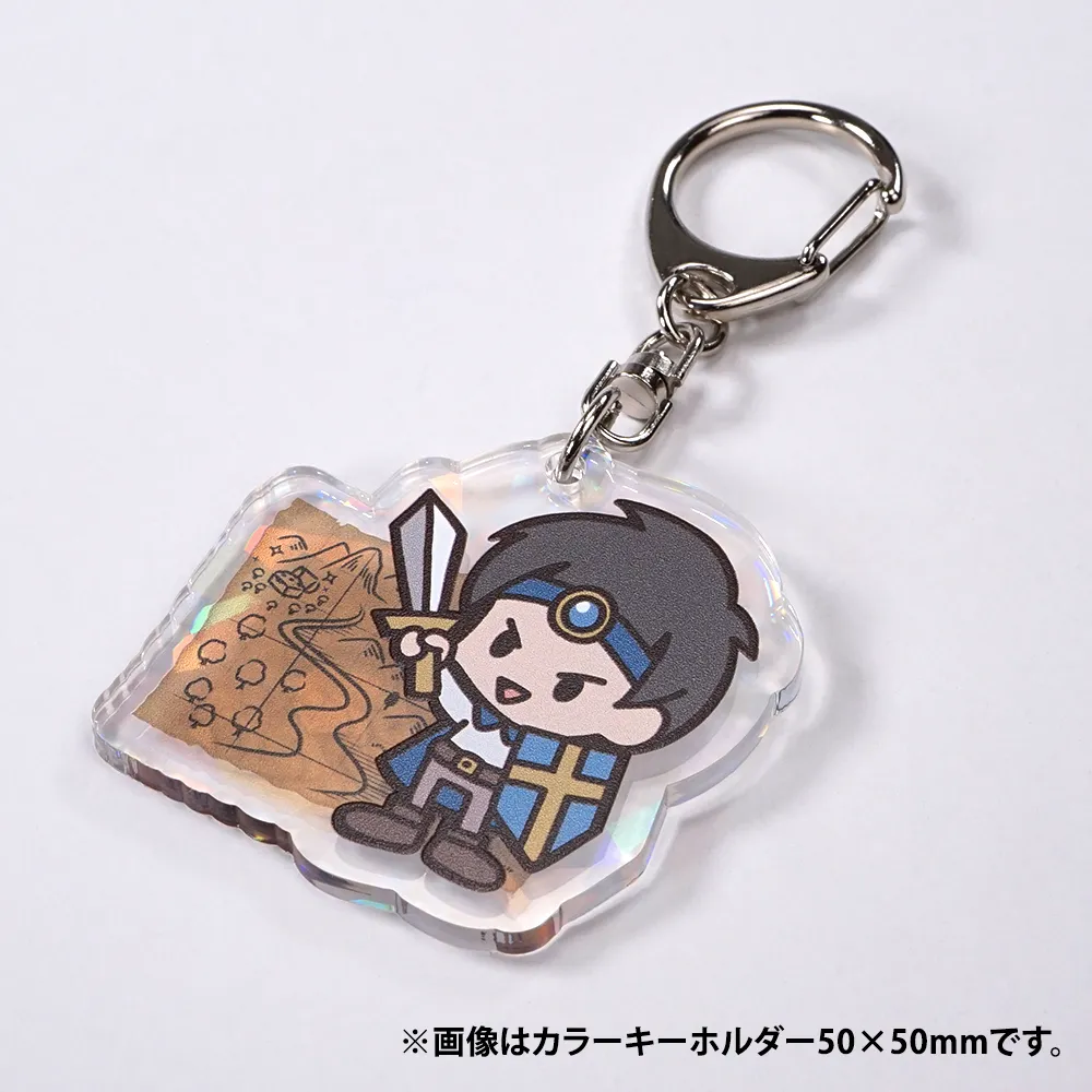 ホログラム アクリルキーホルダー100×100mm