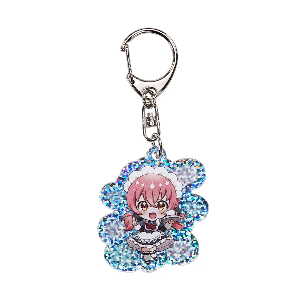 アルミホログラム アクリルキーホルダー50×50mm