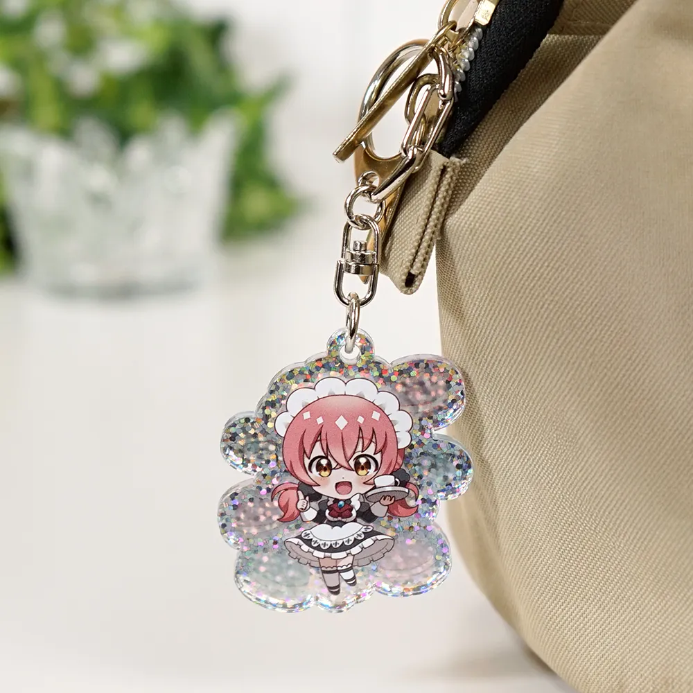 アルミホログラム アクリルキーホルダー50×50mm