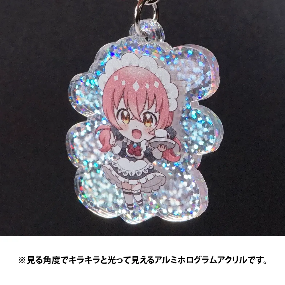 アルミホログラム アクリルキーホルダー50×50mm