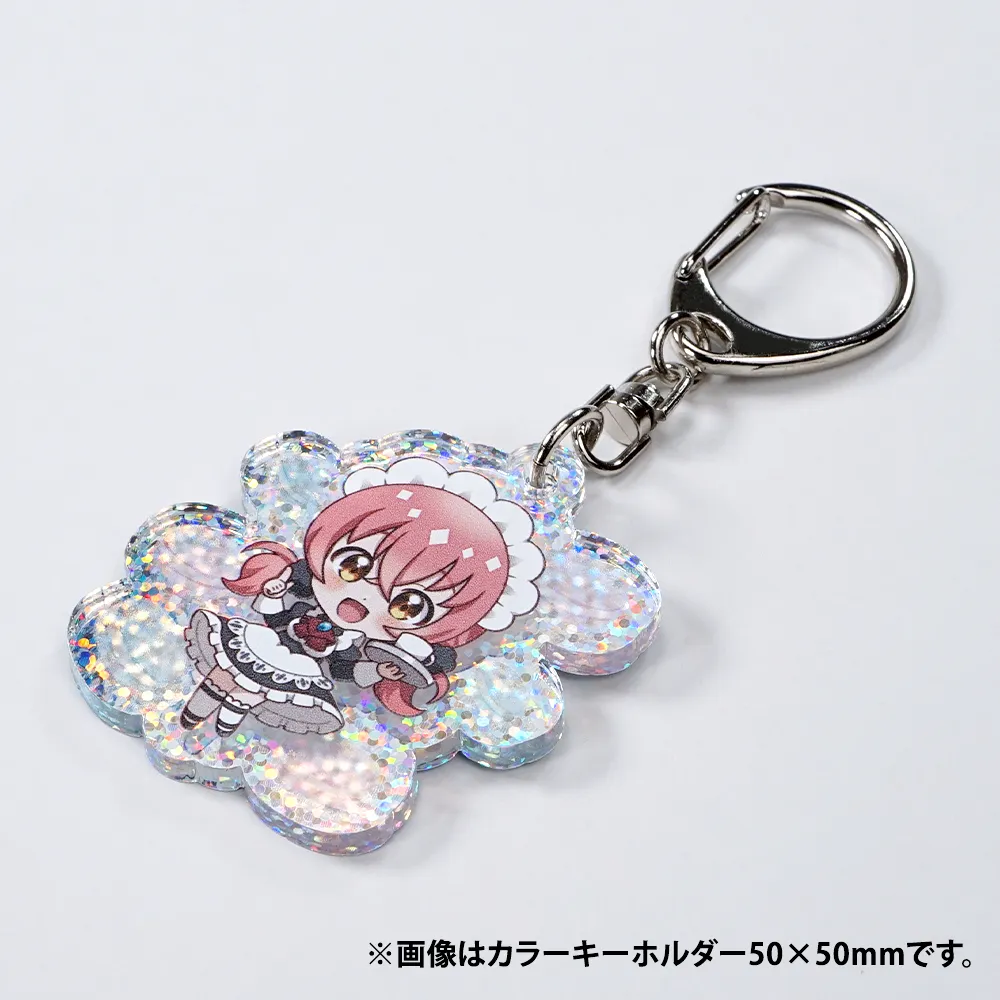 アルミホログラム アクリルキーホルダー100×100mm