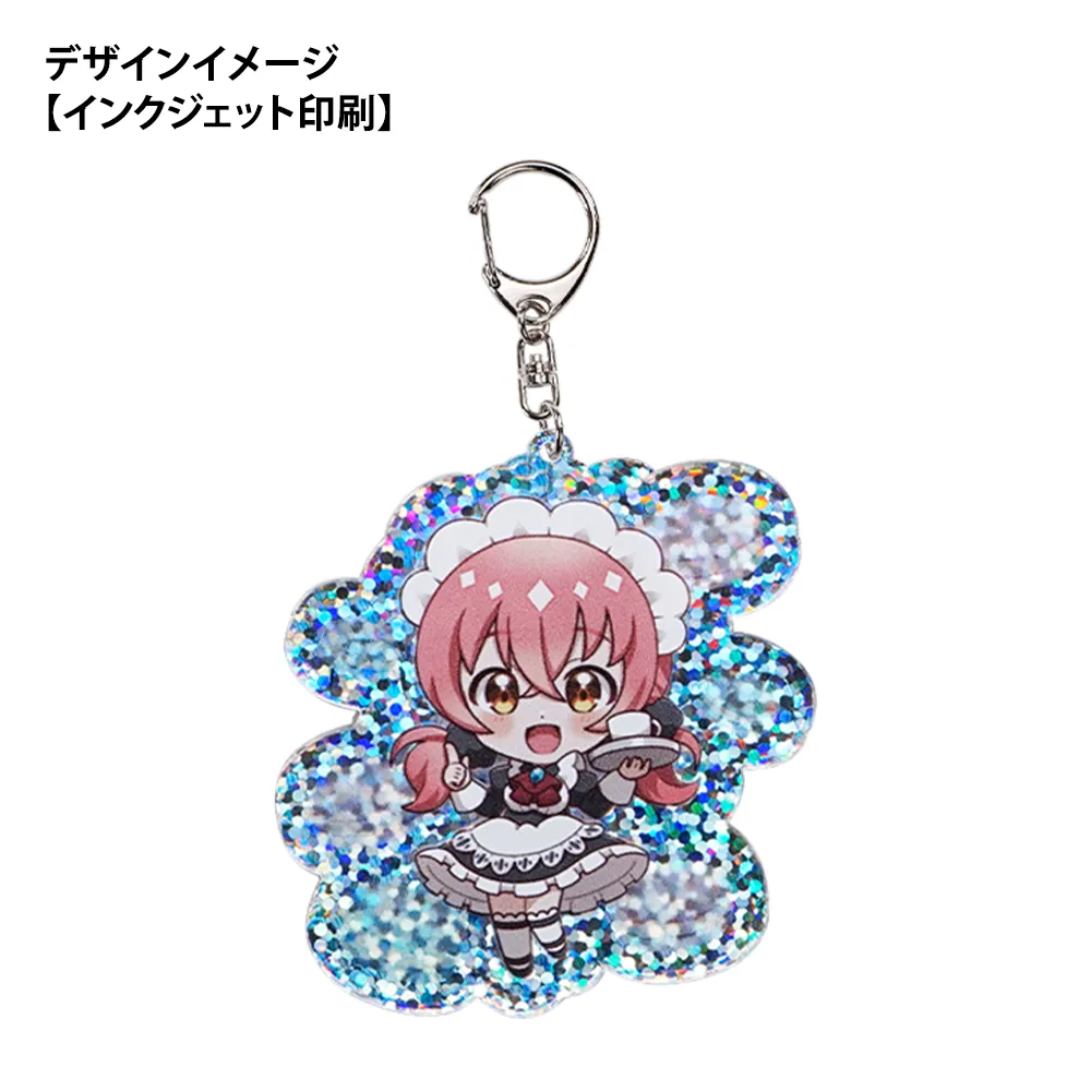 アルミホログラム アクリルキーホルダー100×100mm