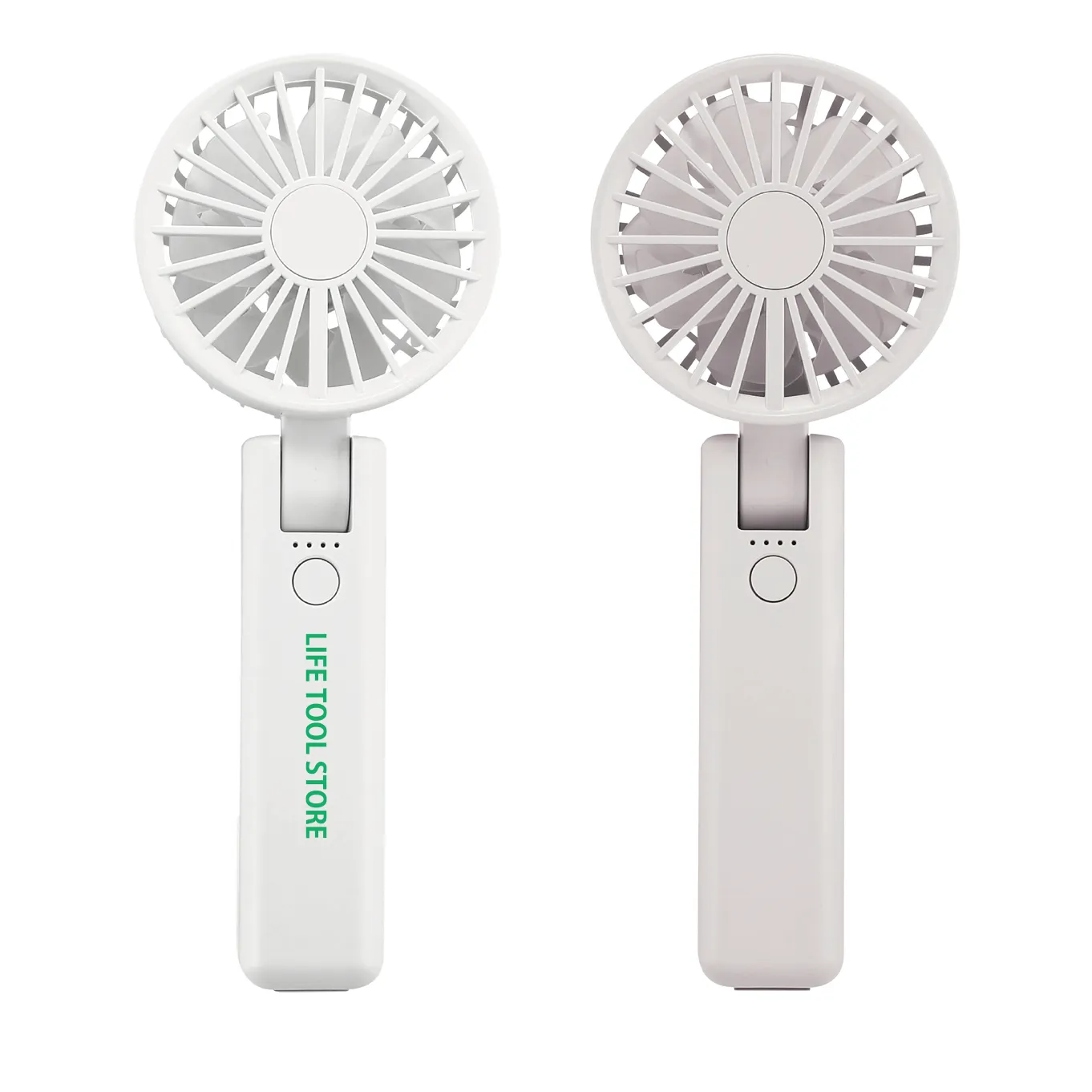 折りたたみ式2WAYダブルファン(カラビナ付き)