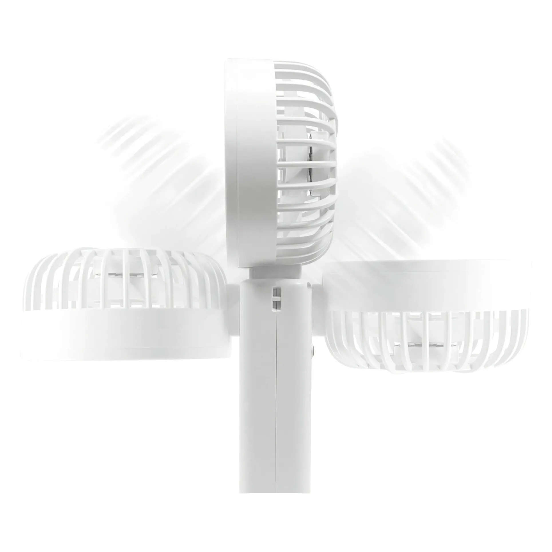 折りたたみ式2WAYダブルファン(カラビナ付き)