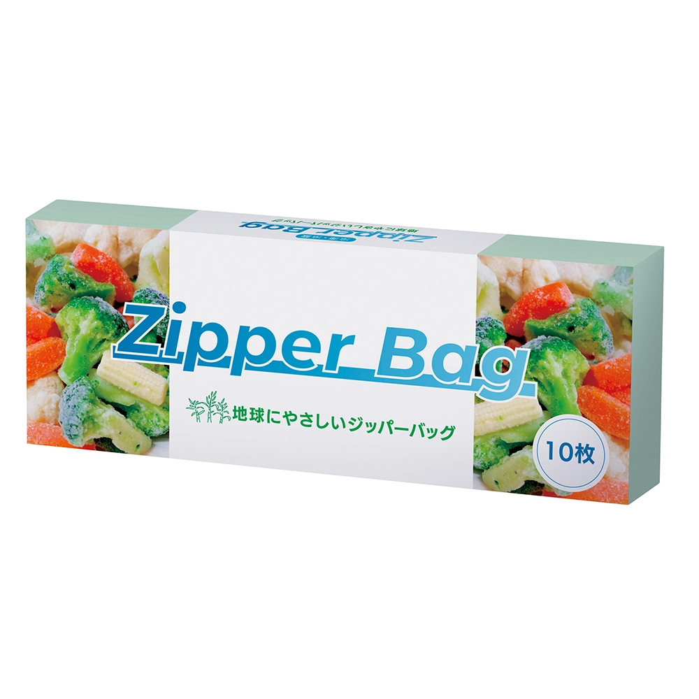 地球にやさしいジッパーバッグ10枚　#CO2排出権付