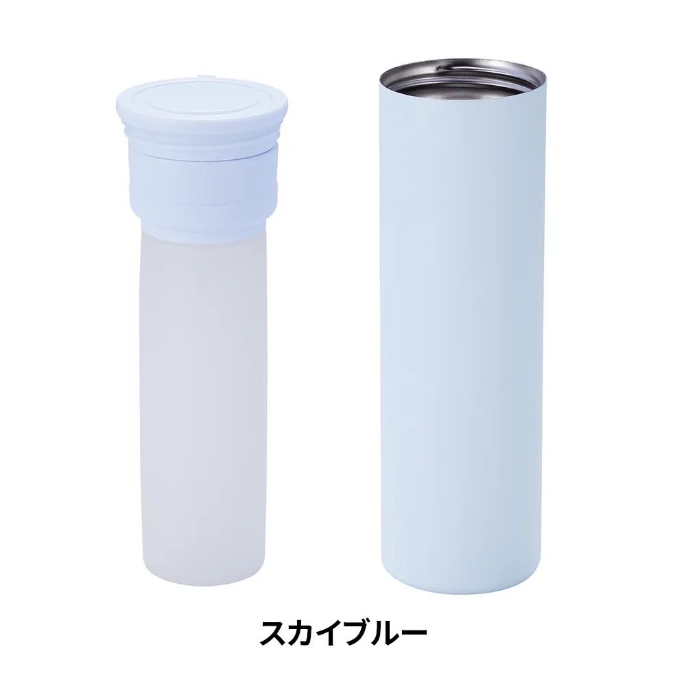 持ち運べるシリコン氷のう(ステンレスケース付き)