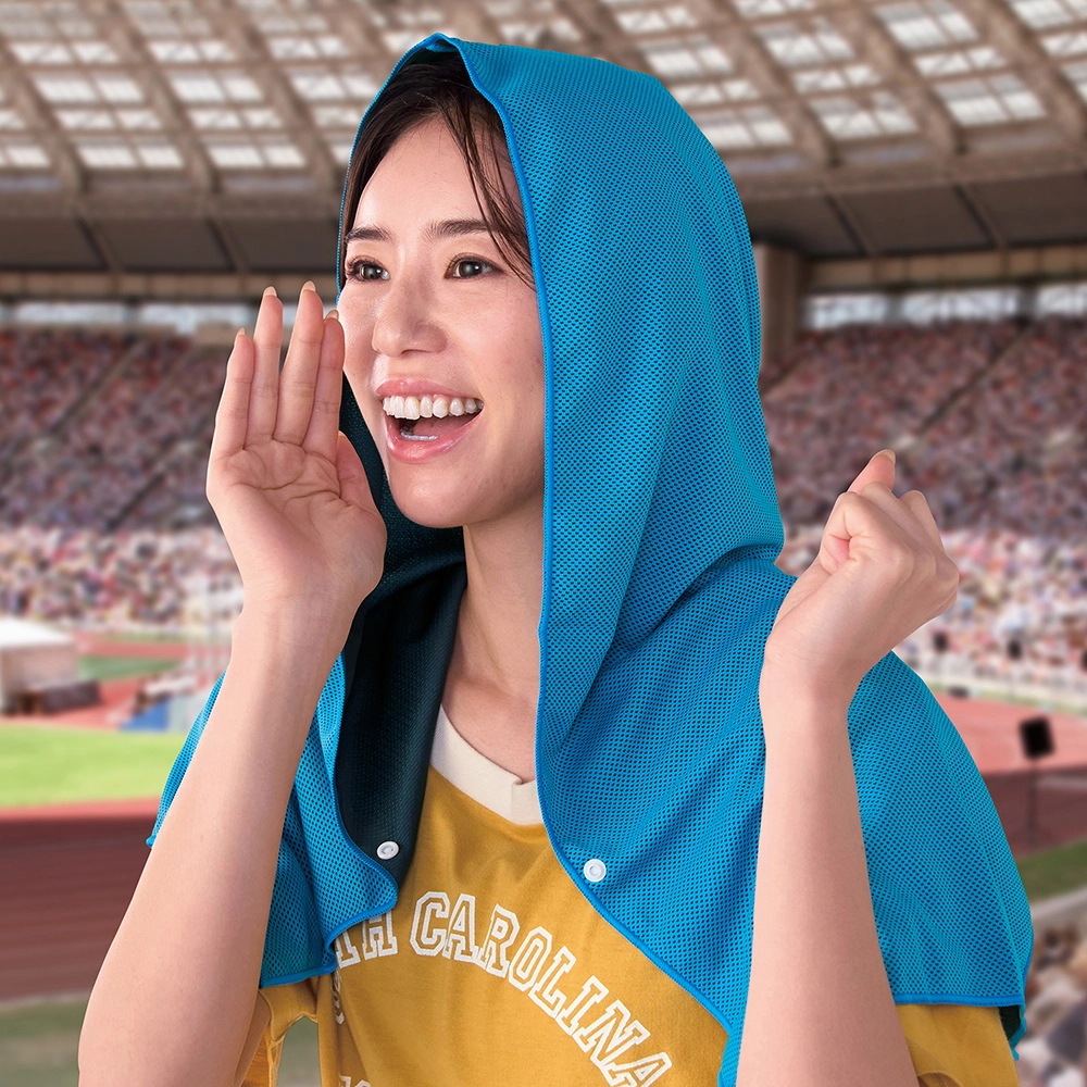 さらっと涼感フードタオル