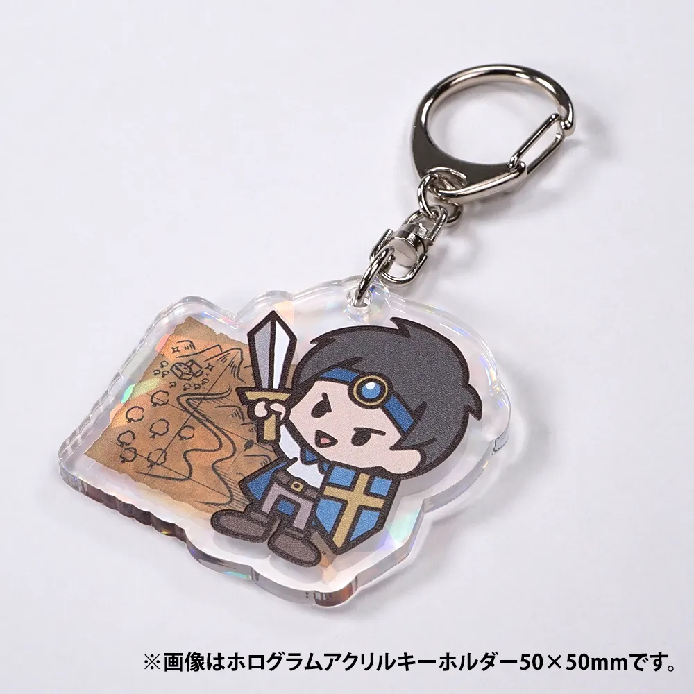 ホログラム アクリルキーホルダー75×75mm