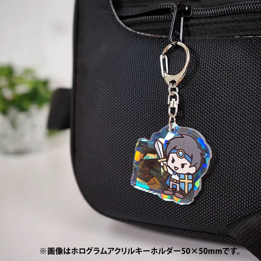 ホログラム アクリルキーホルダー75×75mm