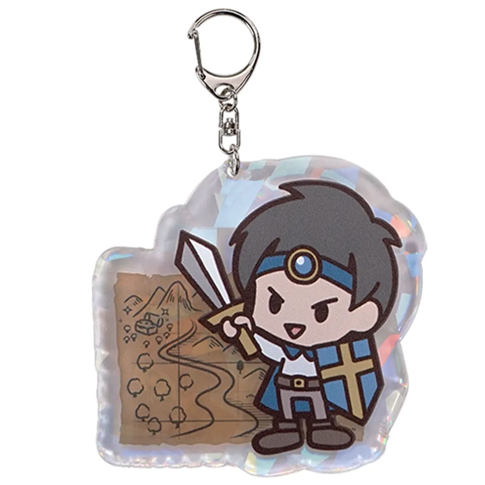 ホログラム アクリルキーホルダー100×100mm