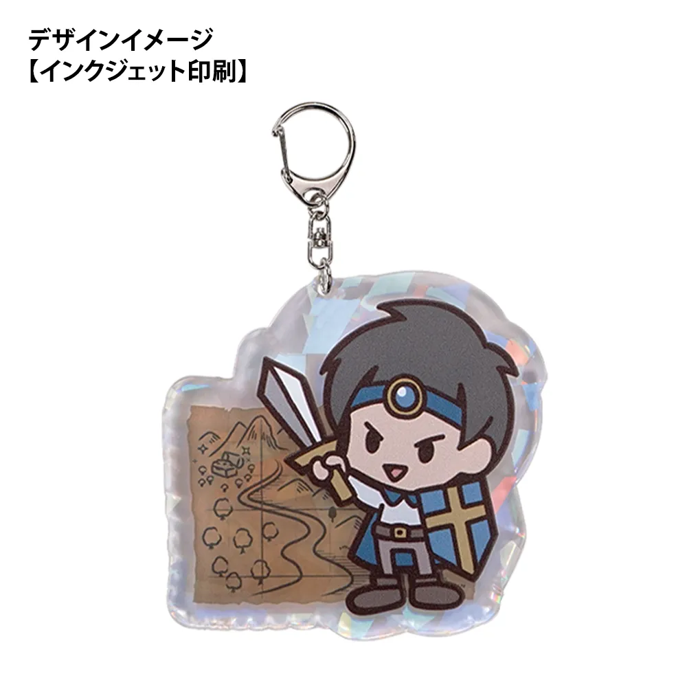 ホログラム アクリルキーホルダー100×100mm