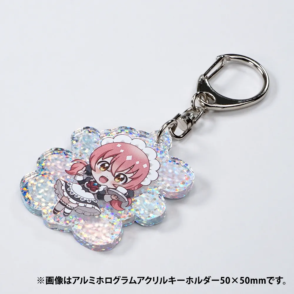 アルミホログラム アクリルキーホルダー75×75mm