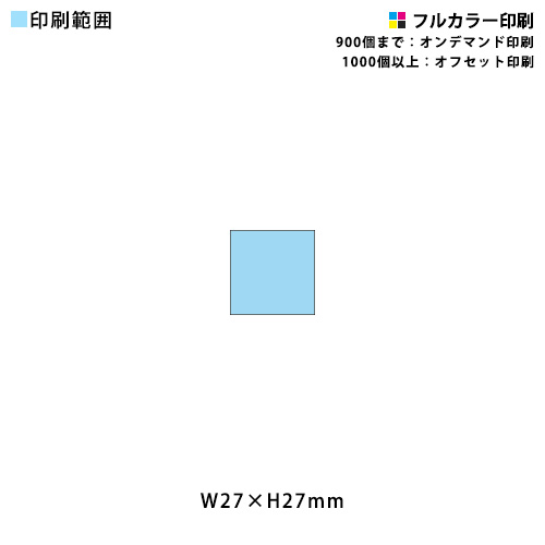 ﾏｸﾞﾈｯﾄ缶ﾊﾞｯｼﾞ 正方形(ｼｬｰﾌﾟｺｰﾅｰ 27mm角)