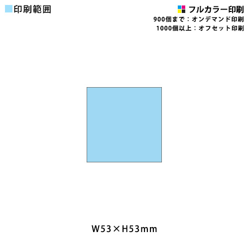 ﾏｸﾞﾈｯﾄ缶ﾊﾞｯｼﾞ 正方形(ｼｬｰﾌﾟｺｰﾅｰ 53mm角)