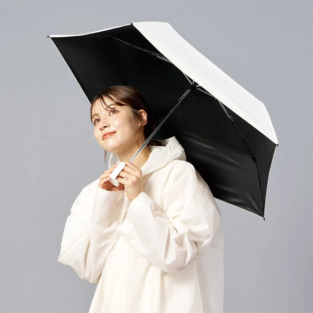 ラペルクリップ遮光折りたたみ傘