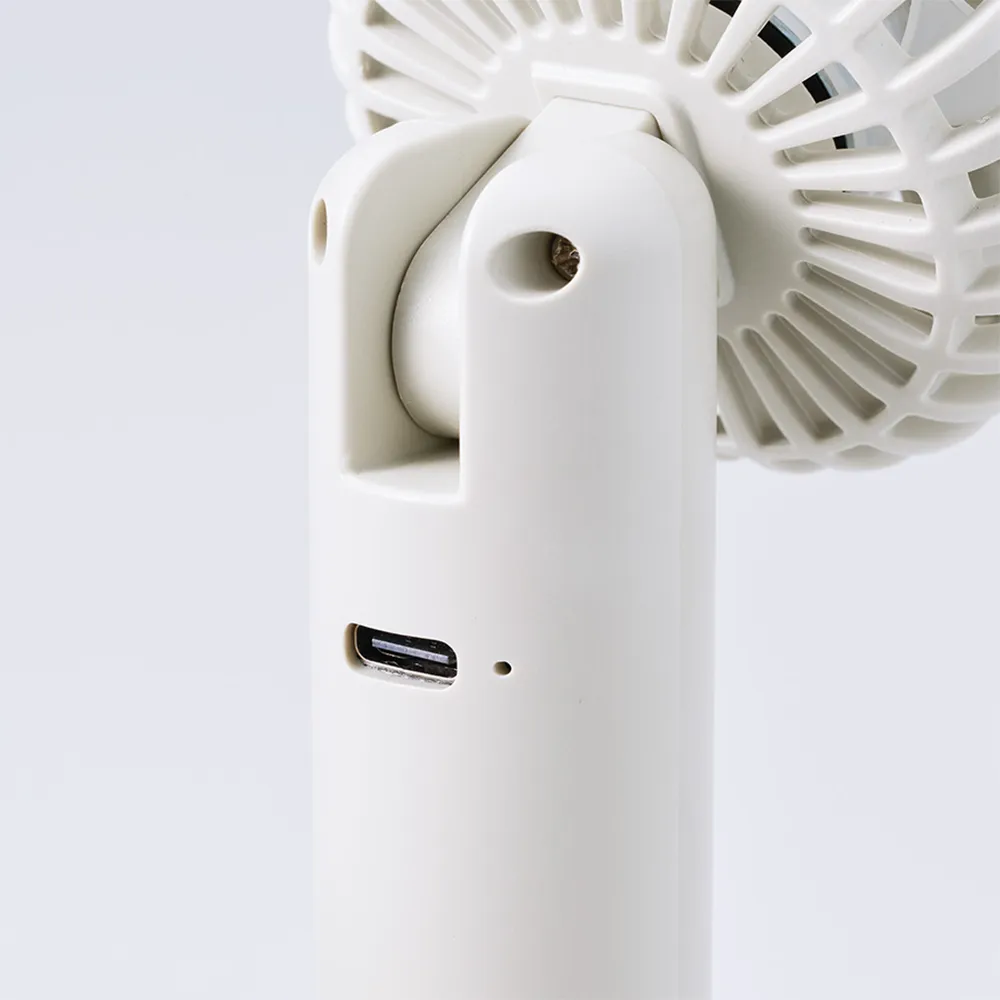 日傘にもつけられるクリップ付ハンディファン