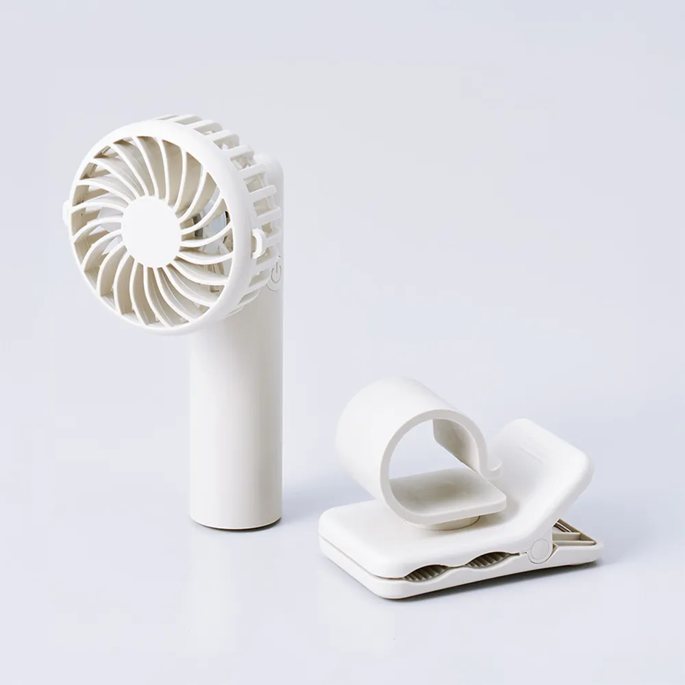 日傘にもつけられるクリップ付ハンディファン