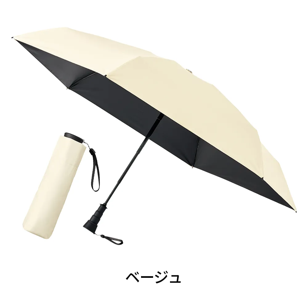 のびるハンドル5段遮光折りたたみ傘