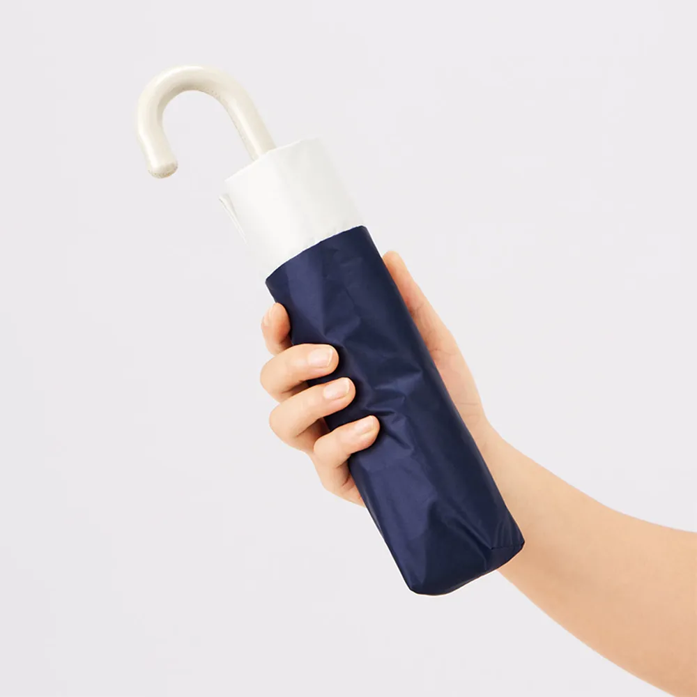 ドーム型ツートーン遮光折りたたみ傘