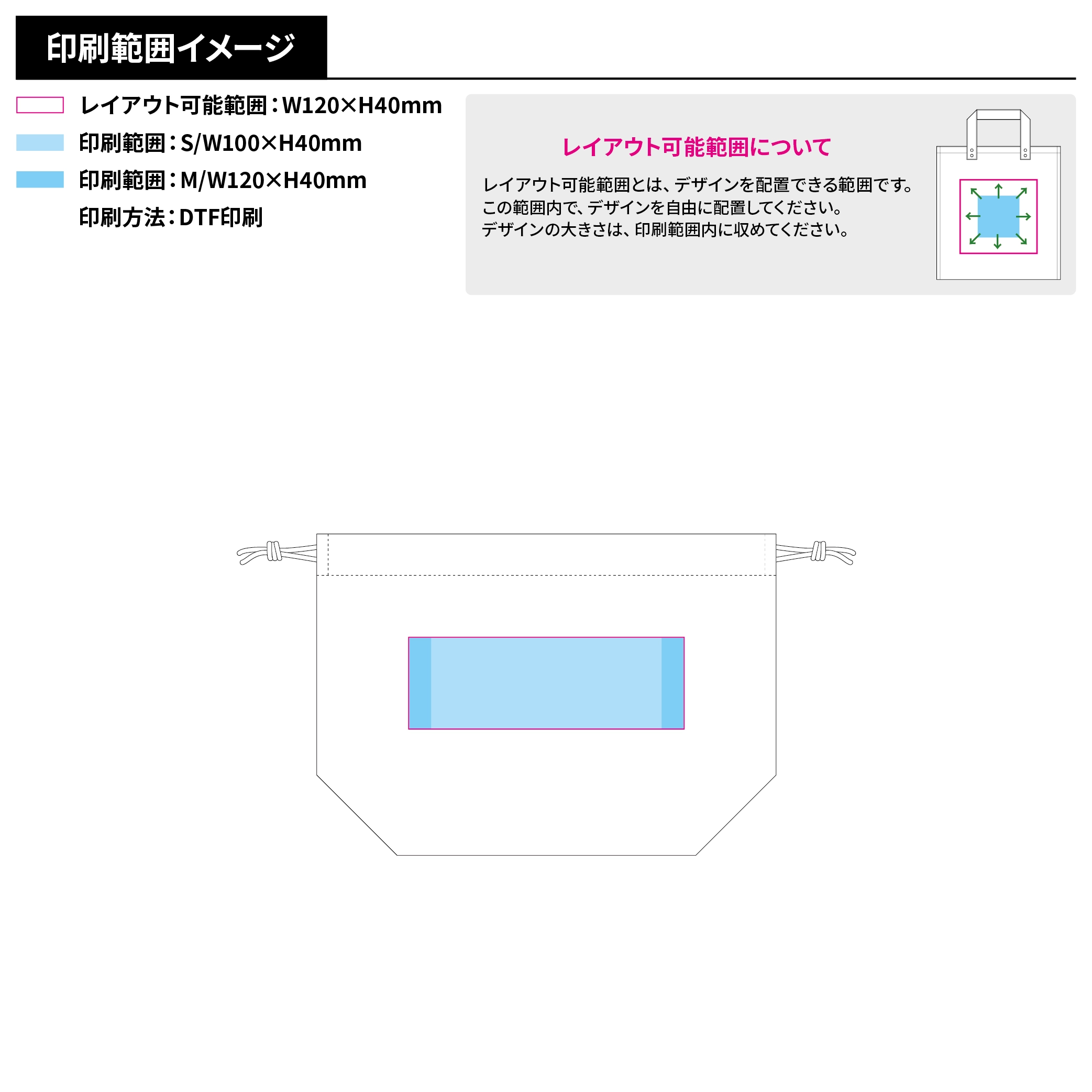 厚手コットンポーチ巾着ナチュラル(S)