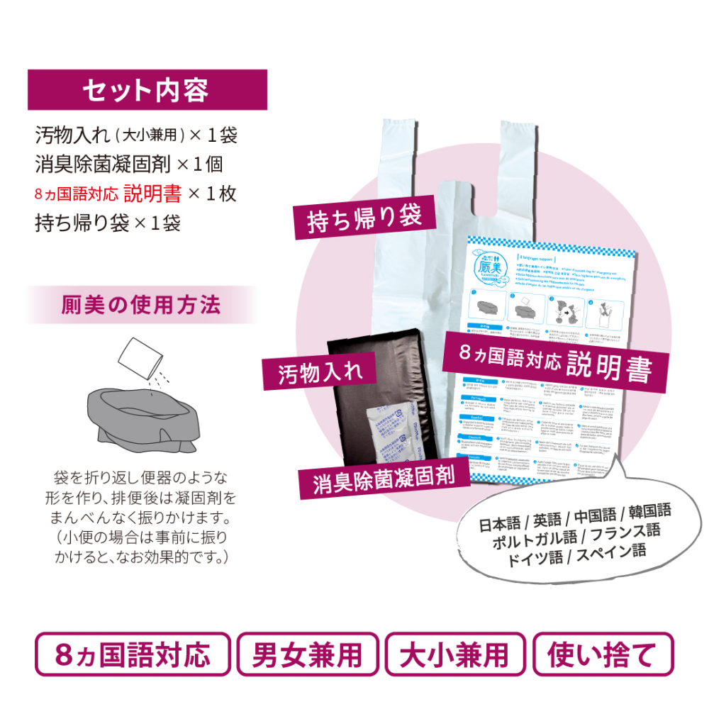 厠美(浮世絵シリーズ) 携帯トイレ